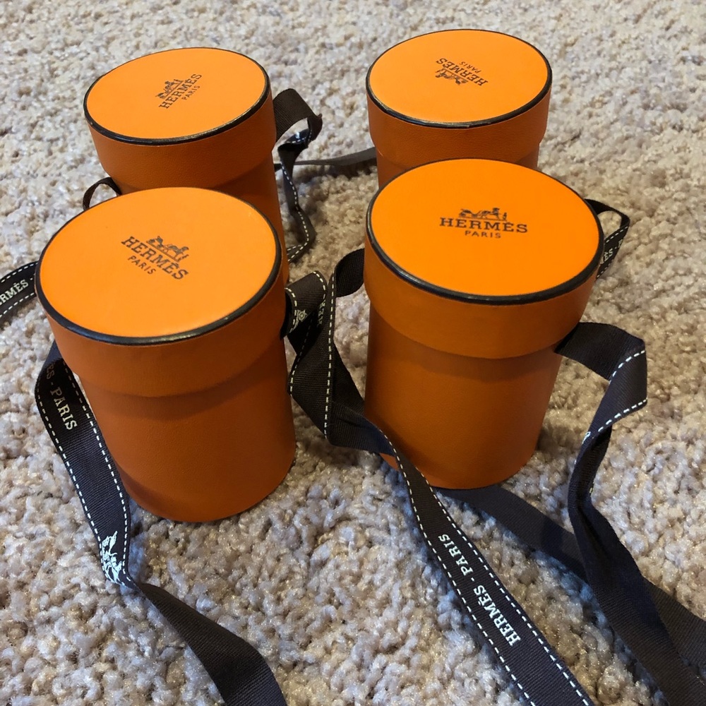 Empty Hermès twilly box x4